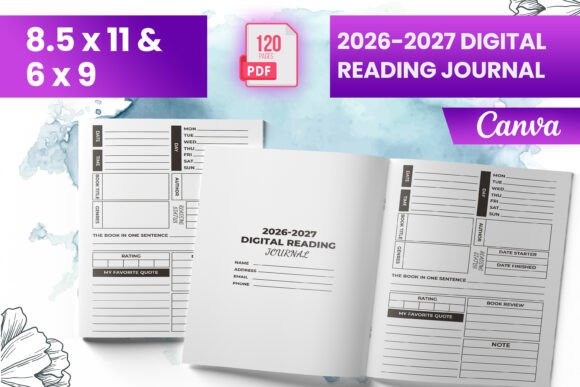 2026-2027 Digital Reading Journal KDP and Canva Template: A Complete Guide