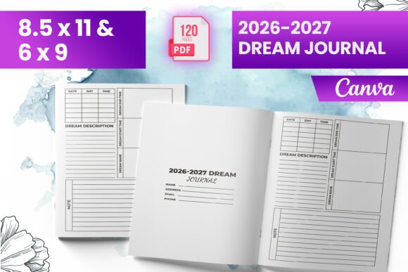 2026-2027 Dream Journal - KDP: A Practical Tool for Creative and Productive Living