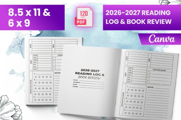 2026-2027 Reading Log Book Review KDP
