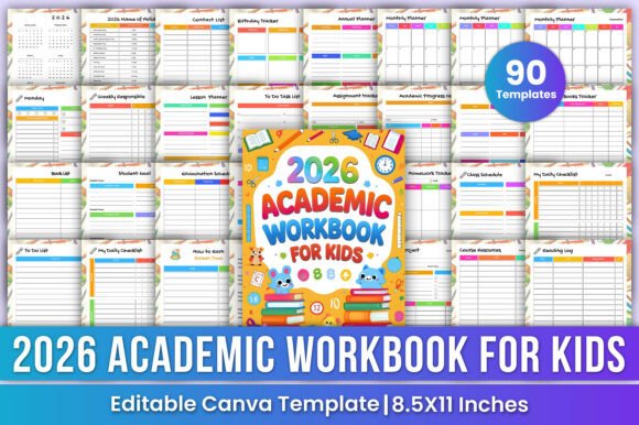 2026 Academic Workbook for Kids Canva: A Comprehensive Tool for Student Organization