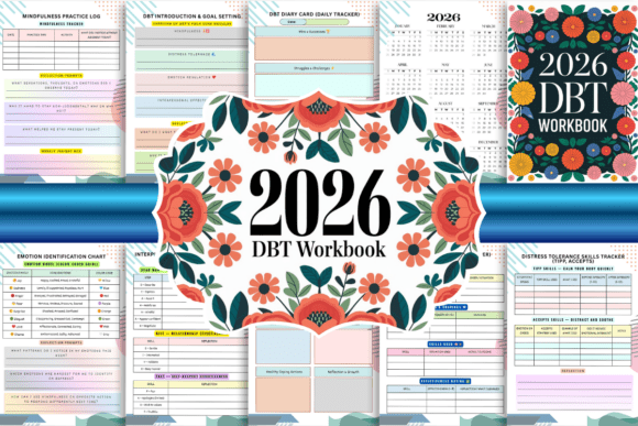 2026 DBT Workbook – Master Mindfulness, Emotional Regulation & Inner Growth