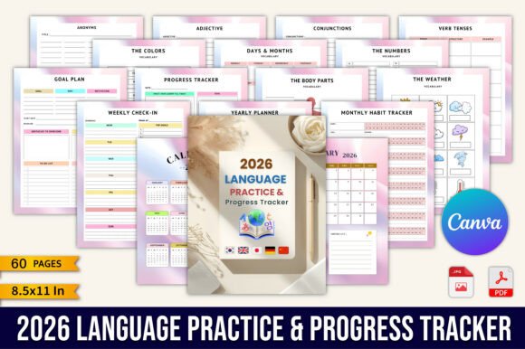 2026 Language Practice Progress Tracker