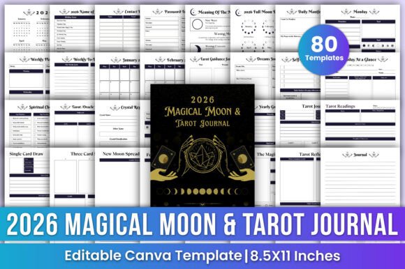 2026 Magical Moon Tarot Journal Canva: A Spiritual Tool for Intentional Living