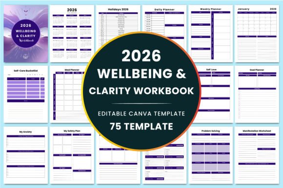 2026 Wellbeing Clarity Workbook KDP