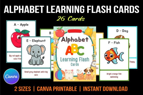 Alphabet Learning Flash Cards