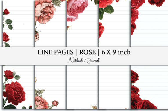 Line Pages Notebook Rose-lined Paper: A Versatile Tool for Creativity and Organization