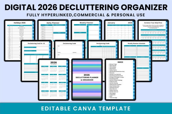 Mastering Decluttering with the Digital 2026 Decluttering Organizer KDP