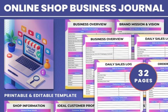 Mastering Your Online Shop: A Guide to the Online Shop Business Journal