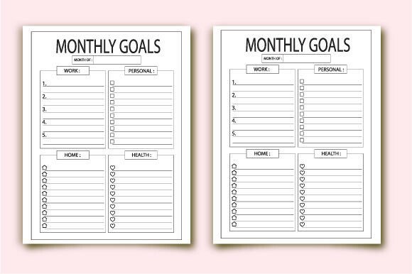 Monthly Goal Planner Book KDP for Amazon: A Powerful Tool for Productivity and Organization