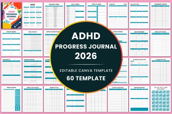 The 2026 ADHD Progress Journal KDP Interior: A Powerful Tool for Daily Clarity and Productivity